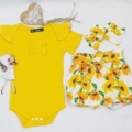 Conjunto de body amarillo