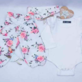 Conjunto body primaveral para bebe